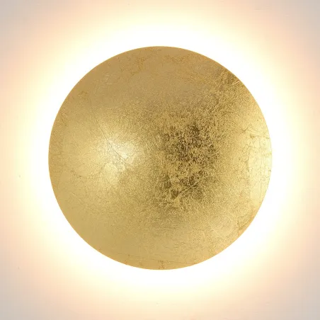 applique-led-rond-effet-dore-diametre-260mm-eclairage-indirect-18w-1200-lumens-3000k-dorrure-feuille-d-or