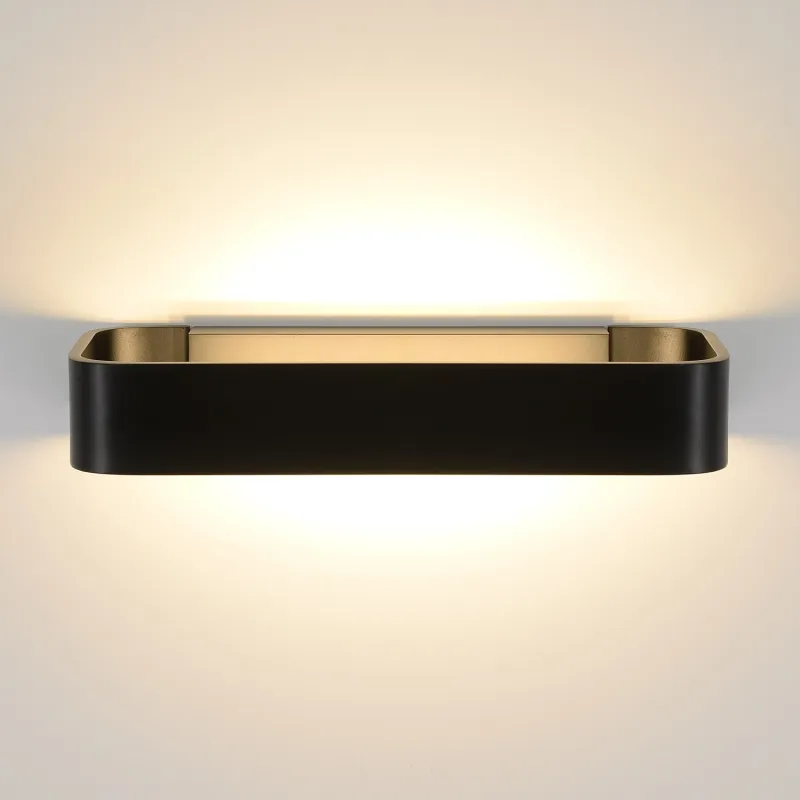 applique-led-noire-30cm-eclairage-haut-et-bas-9w-480-lumens-3000k