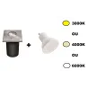 spot de sol carre led 6w exterieur etanche ip67 spot gu10 12v piscine jardin rocaille BERG DL-35O