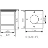 spot de sol carre led 6w exterieur etanche ip67 spot gu10 24v piscine jardin rocaille BERG DL-35L