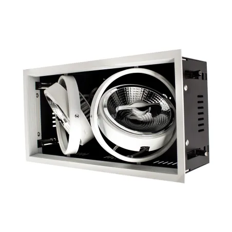 downlight luminaire encastrable 315x155mm double orientable 30w led dimmable 3000k-4000k-5500k
