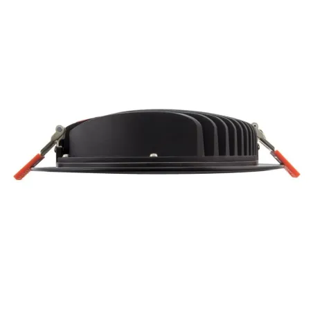 spot downlight rond noir led encastrable 25w-2800 lumens blanc encastré 210mm