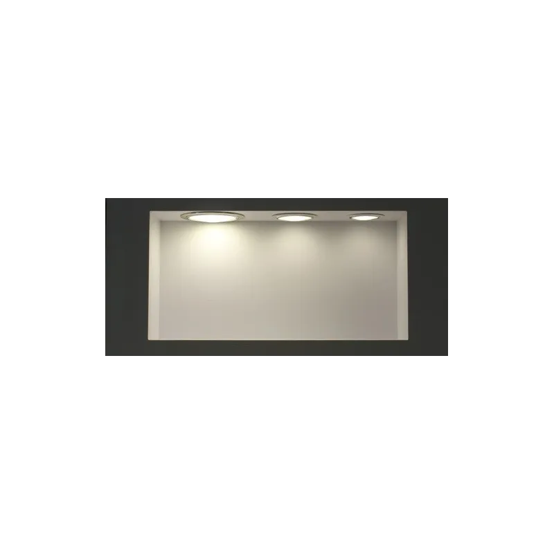 Spot Encastrable led carré cadre blanc 18w-1400 lumens ip20