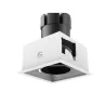 downlight spot 30w led 2400 lumens encastrable 110x110-orientable blanc et noir 220-240v-3000k-4000k-5000k