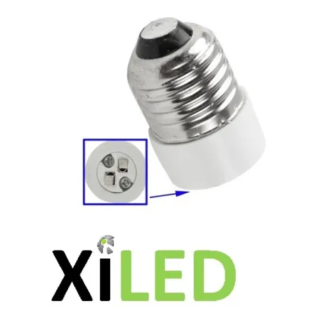 Adaptateur culot ampoule GU10-E14