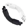 xiled-accessoire coude flexible angle 90° pour rail 3 allumages 220v blanc ou noir