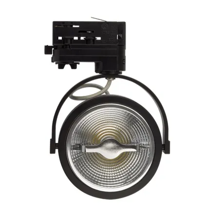 spot sur rail 3 allumages noir led orientable variable angle 24°-800 lumens-3000k-4000k-6000k