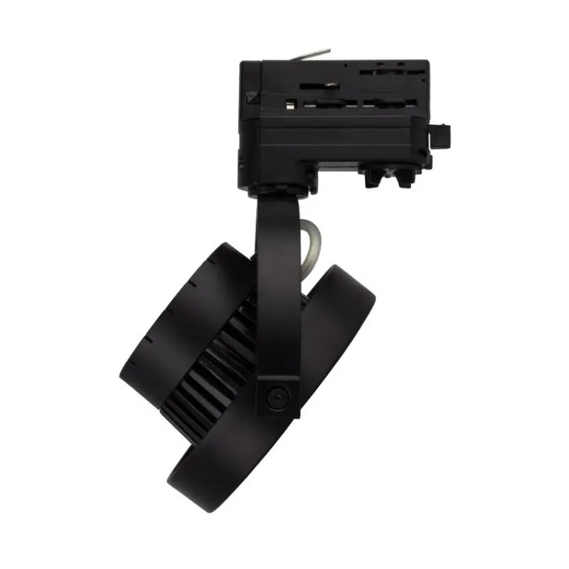 spot sur rail 3 allumages noir led orientable variable angle 24°-800 lumens-3000k-4000k-6000k