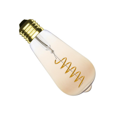 ampoule led filament variable culot e27 verre doré-edison-200 lumens-2200k
