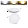 encastrable led 18w 1500 lumens radio fréquence applique variable 3 couleurs 3000k-4000k-6000k