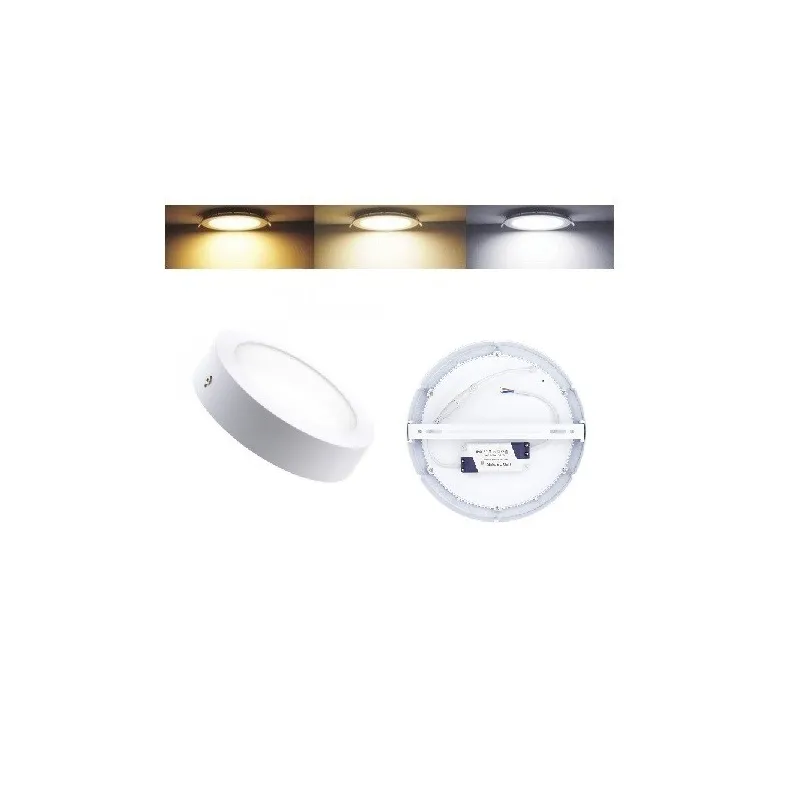 plafonnier led 12w radio fréquence applique 900 lumens variable 3 couleurs 3000k-4000k-6000k