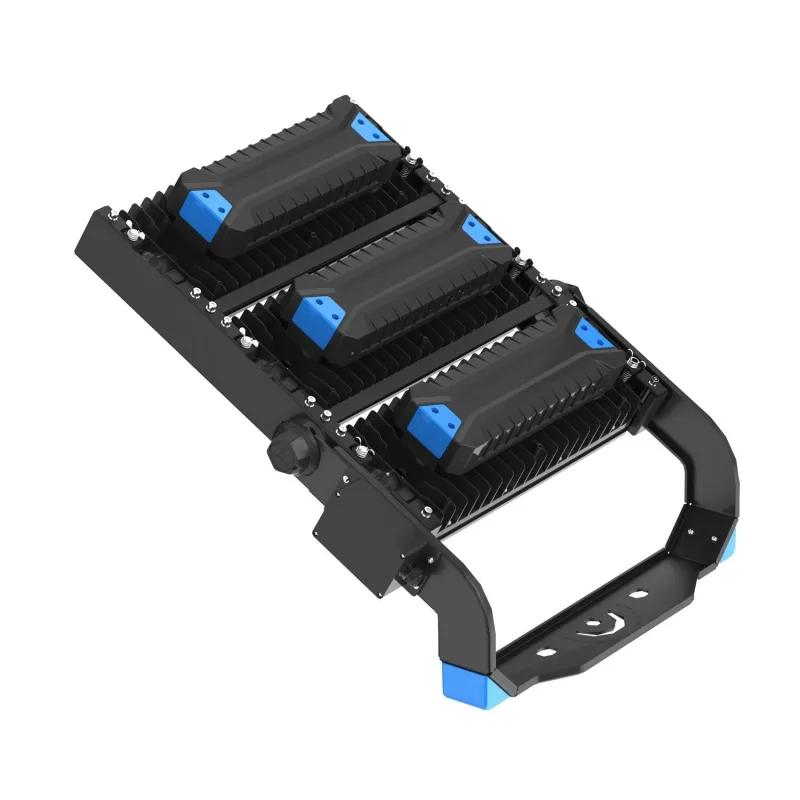 Projecteur led 750w variable 1-10v éclairage grande hauteur stade, grue, monument-hangar 93700 lumens ip66