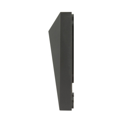 applique exterieur led rectangulaire noire 600lumens 17cm etanche ip65