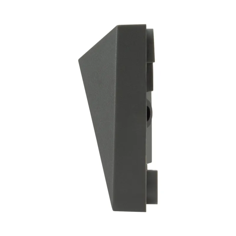 applique exterieur led rectangulaire noire 600lumens 17cm etanche ip65