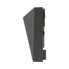 applique exterieur led rectangulaire noire 600lumens 17cm etanche ip65