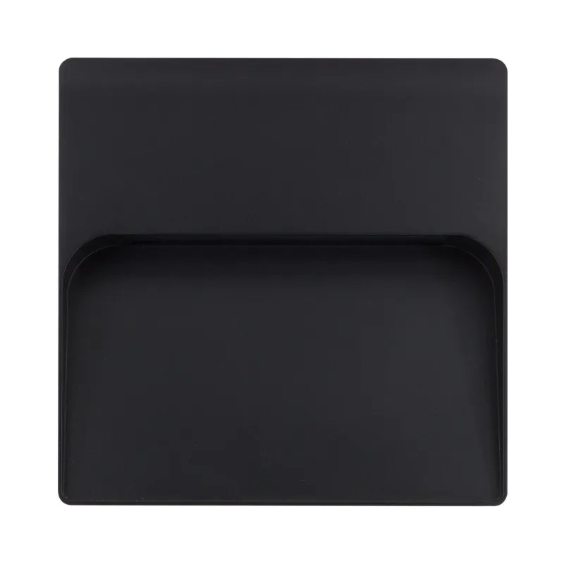 applique exterieur led rectangulaire noire 600lumens 17cm etanche ip65