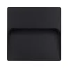 applique exterieur led rectangulaire noire 600lumens 17cm etanche ip65