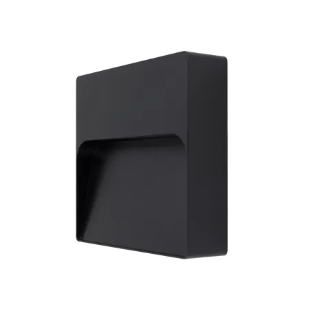 applique exterieur led rectangulaire noire 600lumens 17cm etanche ip65