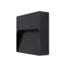 applique exterieur led rectangulaire noire 600lumens 17cm etanche ip65