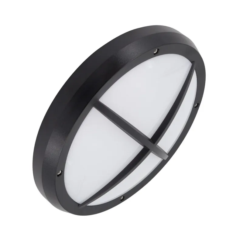 applique exterieur led rectangulaire noire 600lumens 17cm etanche ip65