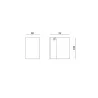 applique murale orientable noire spot gu10 étanche ip54