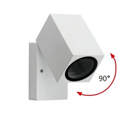applique murale orientable blanche spot gu10 étanche ip54