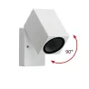 applique murale orientable blanche spot gu10 étanche ip54