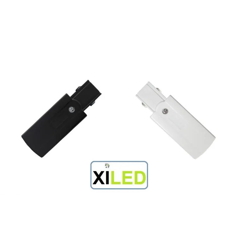 CONNECTEUR ALIMENTATION POUR RAIL 3 ALLUMAGES GRIS