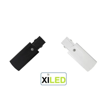 CONNECTEUR ALIMENTATION POUR RAIL 3 ALLUMAGES GRIS