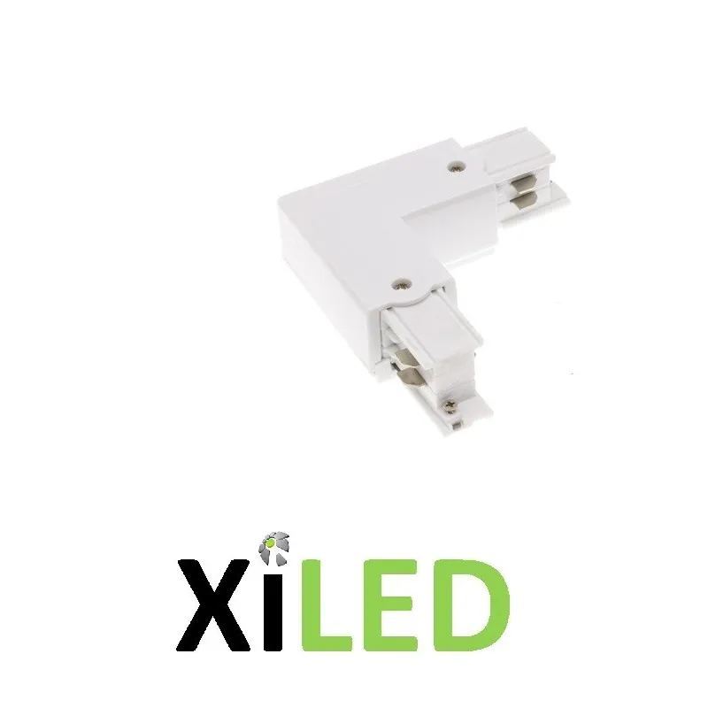 COUDE ANGLE 90° POUR RAIL 3 ALLUMAGES blanc
