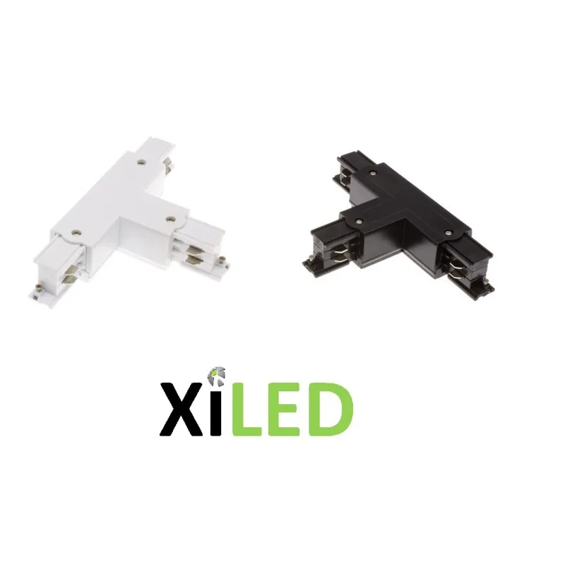 CONNECTEUR EN T POUR RAIL 3 ALLUMAGES GRIS TEAR PR-T