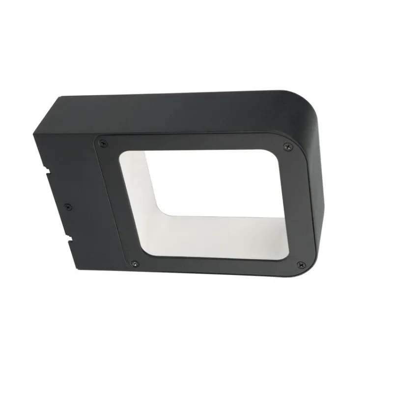 applique murale exterieur noire moderne double eclairage led 320lm-ip54