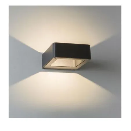 applique murale exterieur noire moderne double eclairage led 320lm-ip54