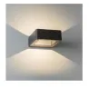 applique murale exterieur noire moderne double eclairage led 320lm-ip54