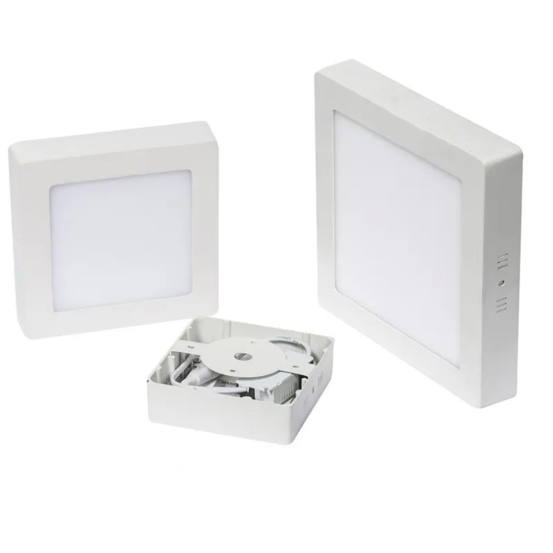 plafonnier led CARRE 6w installation en saillie blanc
