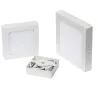 plafonnier led CARRE 6w installation en saillie blanc