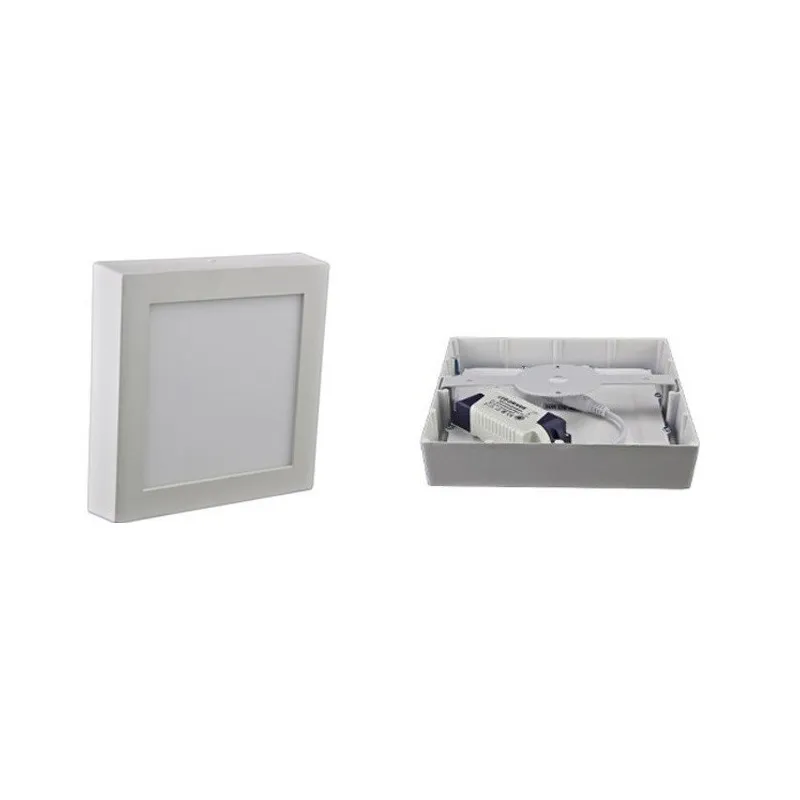 plafonnier CARRE applique 12w led installation en saillie blanc 