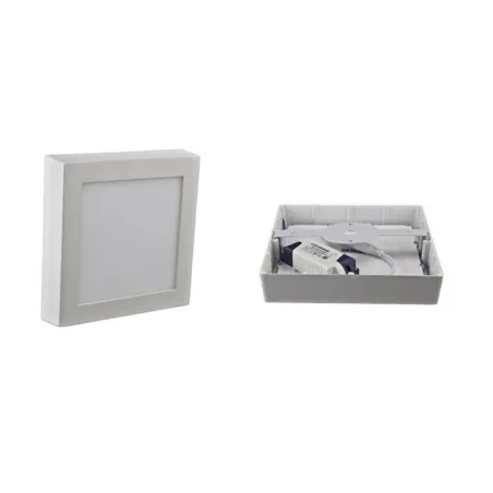 plafonnier CARRE applique 12w led installation en saillie blanc 