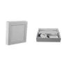 plafonnier CARRE applique 12w led installation en saillie blanc 
