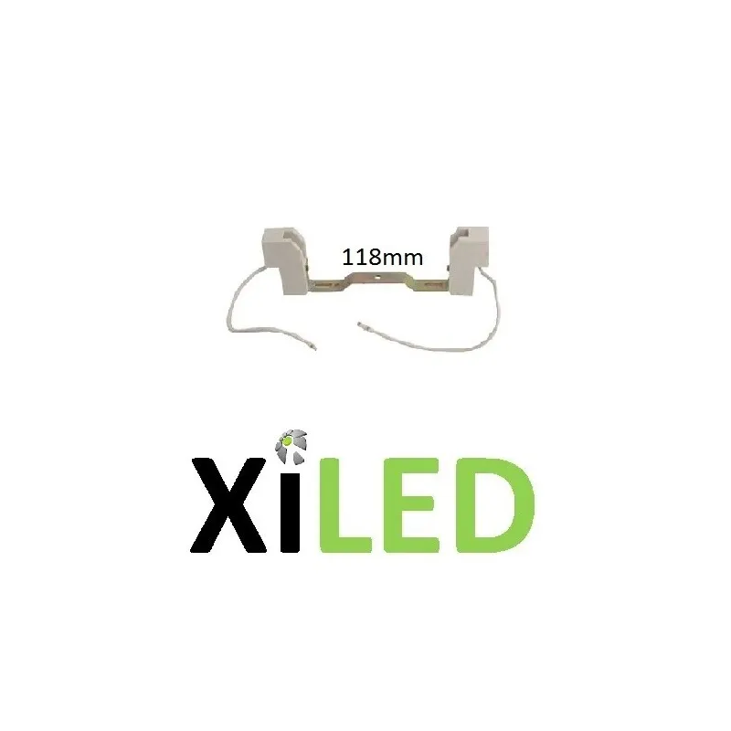 support douille ampoule halogène crayon r7s led 118mm a ressort