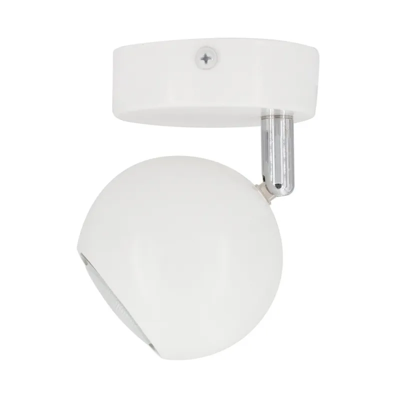 applique éclairage mural ou de plafond spot patere orientable noir et chrome-culot gu10