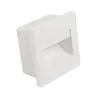 Spot de balisage à 1.5w LED d'escalier mur encastrable blanc