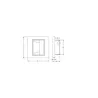 Spot de balisage à 1.5w LED d'escalier mur encastrable blanc