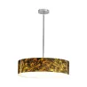 suspension led variable 50w 6000 lumens rond 58cm fibre de verre effet ardoise art deco moderne contemporain