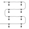 guirlande noire guinguette fetes forraine 5m-8 douilles e27-ip65