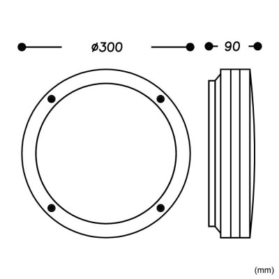applique-exterieur-hublot-rond-noir-30cm-interieur-culot-e27-ip54-220v