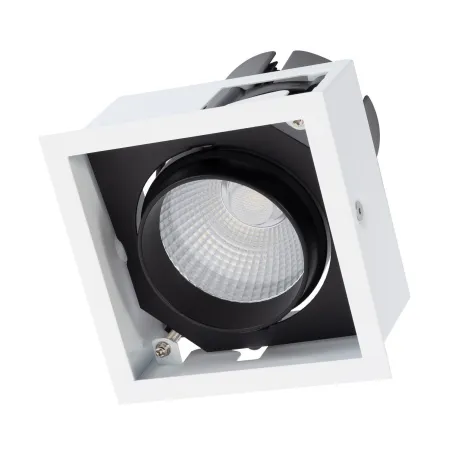 downlight spot 30w led 2400 lumens encastrable 110x110-orientable blanc et noir 220-240v-3000k-4000k-5000k