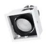 downlight spot 30w led 2400 lumens encastrable 110x110-orientable blanc et noir 220-240v-3000k-4000k-5000k