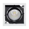 downlight spot 30w led 2400 lumens encastrable 110x110-orientable blanc et noir 220-240v-3000k-4000k-5000k