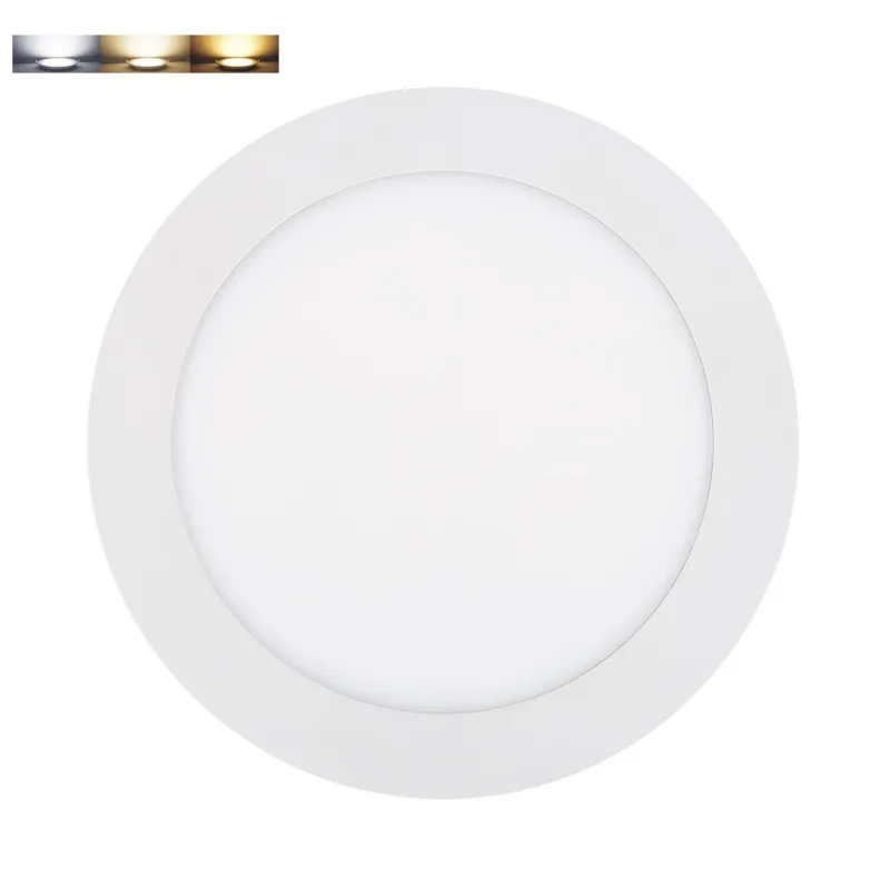 encastrable led 22w 2200 lumens encastrement ajustable radio fréquence applique variable 3 couleurs 2700k-4000k-6000k